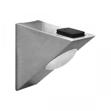 Glasplattensicherung flach, Edelstahl