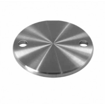 Verankerungsplatte Ø 100 x 6 mm Edelstahl matt geschliffen