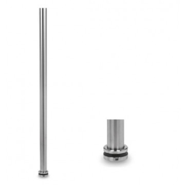 Baluster 42,4 x 2,0 mm 1150 mm Edelstahl matt poliert Modell 0545