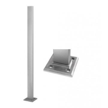 Baluster Square Line 60 x 30 x 2,6 mm 1000 mm Edelstahl matt geschliffen Modell 4901