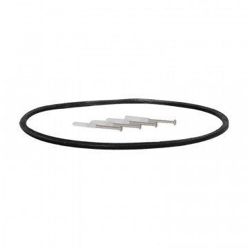 Design-Giebelhaube mit Rückschlagklappe PREMIUM LINE KAPPA Ø 100 mm Edelstahl schwarz-grau beschichtet