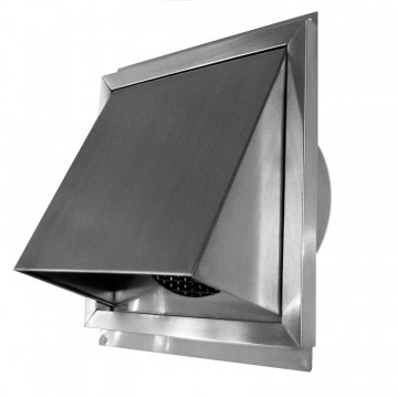 Haubengitter mit grobem Gitter Ø 160 mm Edelstahl