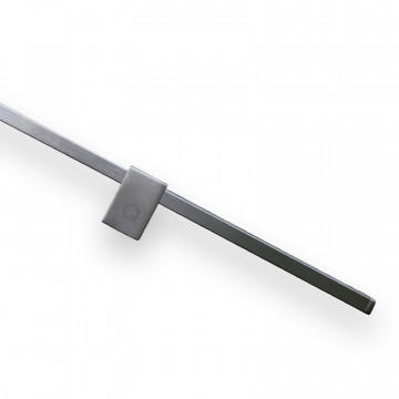 RVS trapleuning Finn vierkant inclusief leuningdragers Edelstahl-304