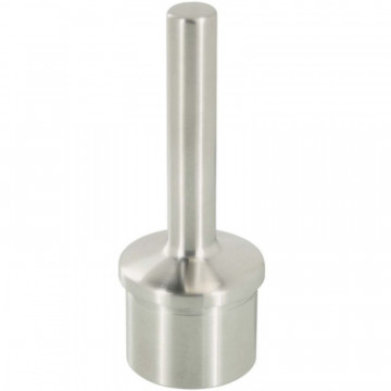 Geländerhalter 42,4 x 2,6 mm für Flachträger Edelstahl matt geschliffen Modell 0373