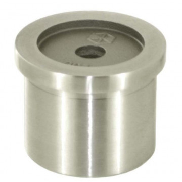 Rohradapter 33,7 x 2,0 mm für Flachträger Edelstahl matt geschliffen Modell 0501