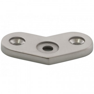 Sammelschienenhalter 135° flach Edelstahl matt geschliffen Modell 3345