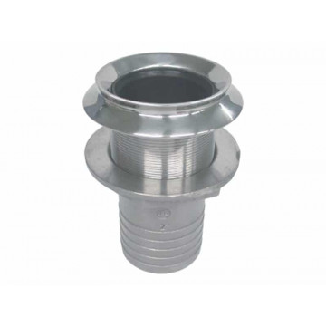 Auspuffdurchlass mit Klappe 2" (50 mm) Edelstahl-316 (A4)