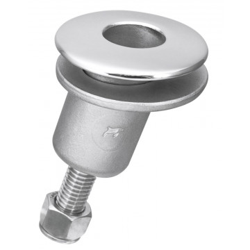 Sockel für Sonnensegelmast für Rohr 22 mm Klemmbereich 9-14 mm Edelstahl-316 (A4)