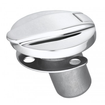 Sockel mit Deckel für Sonnensegelmast für Rohr 22 mm Edelstahl-316 (A4)