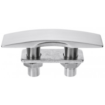 Klampe gewölbt versenkbar 203 x 43 mm Edelstahl-316 (A4)