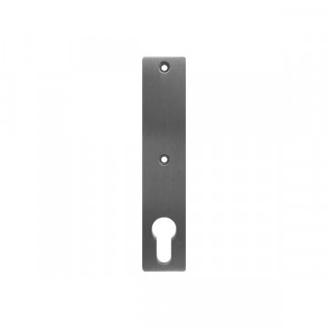 Griffplatte massiv Schraubenabstand 67 mm matt poliert Edelstahl