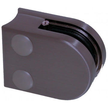 Glasklemme 42,4 mm Edelstahl anthrazitgrau Modell 00