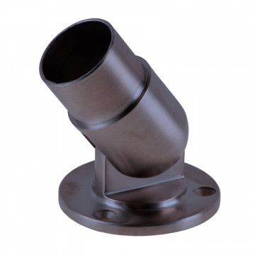 Wandflansch variabel für Rohr 42,4 mm fest Edelstahl anthrazitgrau Modell 0193