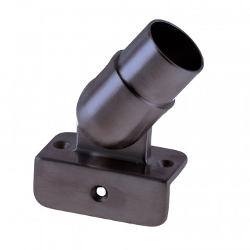 Wandflansch variabel für Rohr 42,4 mm fest Edelstahl anthrazitgrau Modell 0231