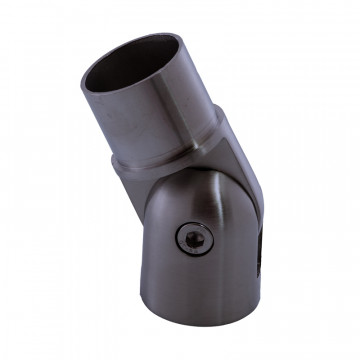 Rohradapter 42,4 x 2,0 mm Edelstahl anthrazitgrau Modell 0507