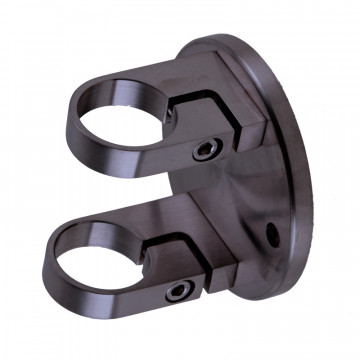 Balusterträgerrohr 42,4 mm Edelstahl anthrazitgrau Modell 0531