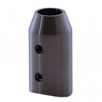 Rutenhalter für Rute 12 mm Rohr 42,4 mm Edelstahl anthrazitgrau Modell 0650