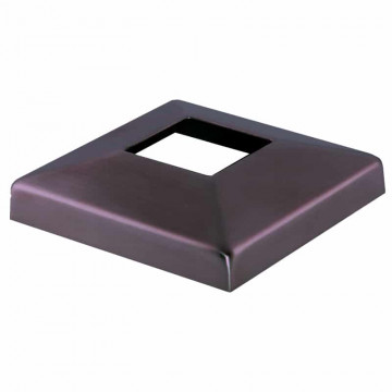 Abdeckkappe für Schweißflansch 103,5 x 103,5 mm Edelstahl anthrazitgrau Modell 4187
