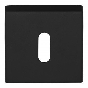 Sleutelplaatje BASICS BSQN53 vierkant mat zwart RVS-304