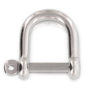 Rundschäkel weit mit unverlierbarem Bolzen 10 mm Edelstahl-316 (A4)