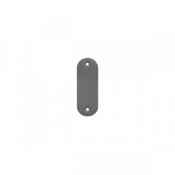 Griffplatte kurz massiv Schraubenabstand 67 mm matt poliert Edelstahl