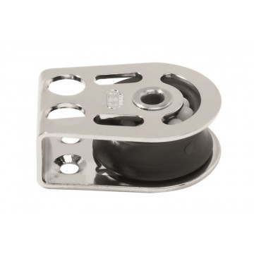 Sprenger Liegeblock mit Gleitlager für Seil 8 mm mit Hohlachse 5 mm Edelstahl-304 (A2)