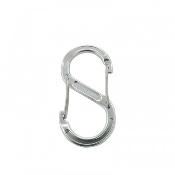 Alu S-Haken mit Sicherung 60 x 30 mm silber Aluminium