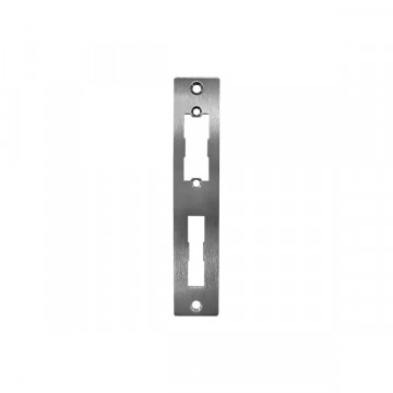 Flachschließblech für elektrische Türöffner 176 x 33,5 x 3 mm Edelstahl