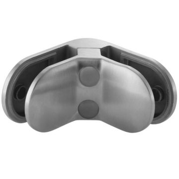 Glasverbinder Winkel 90 Grad Edelstahl matt geschliffen Modell 2890