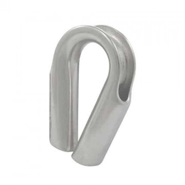 Rohrkausche  für Seil 6 mm Edelstahl-316 (A4)