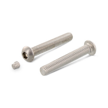 Flachrundkopf-Sicherheitsschrauben ISK mit Stopfen Art. 9140 A2 M10X20 mit Stopfen (100 Stück)