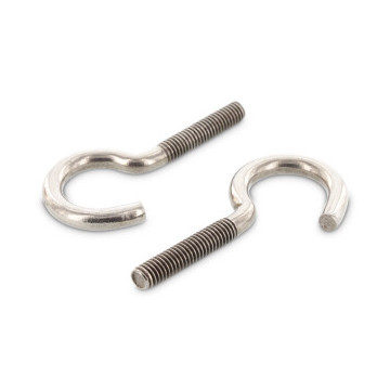 Gebogene Schraubhaken mit metrischem Gewinde Art. 9081 A2 M8X80 (100 Stück)