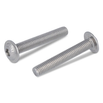 Flachrundkopfschrauben ISK mit Flansch Vollgewinde ISO 7380-2 A2 M8X12/12 (500 Stück)