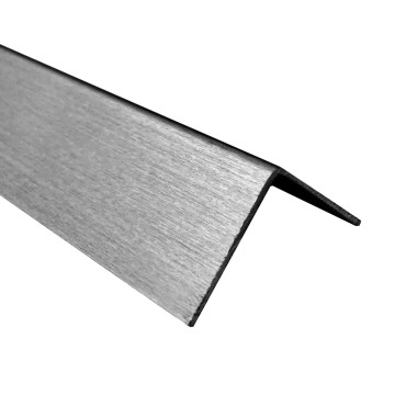 Winkelstahl 50 x 50 x 1 mm Edelstahl-304 (A2) K320 geschliffen