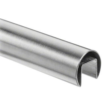 Edelstahl-U-Profilrohr 76,1 x 1,5 mm Edelstahl 304 K320 geschliffen