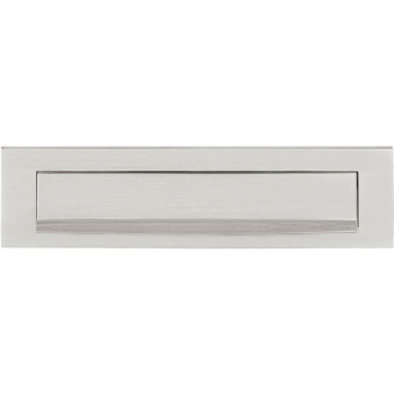 Buitenbriefplaat BASICS LB535 massief mat RVS