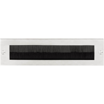 Tochtborstel BASICS LB535BI massief mat RVS