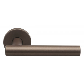 Deurkruk paar BASICS LB7-19 deurkruk EN1906 klasse 3 geveerd op rozet mat zwart RVS-304