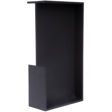 Unterputz-/Schiebetürgriff SQUARE LSQ160A/38 mattschwarz beschichtet Edelstahl-304