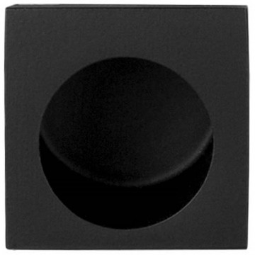 Schiebetürgriff SQUARE LSQ27 mattschwarz beschichtet Edelstahl-304