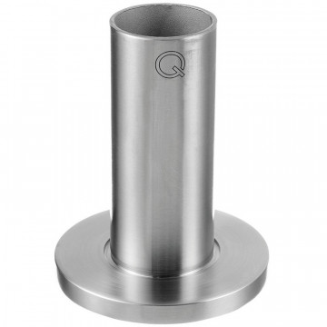 Unteres Flanschrohr 42,4 mm Edelstahl matt geschliffen Modell 0946