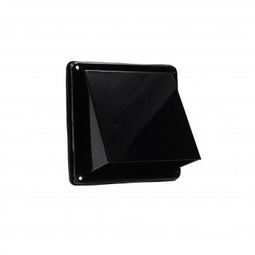 Gevelkap schuine kap met grofmazig gaas Ø100 mm zwart RVS-304