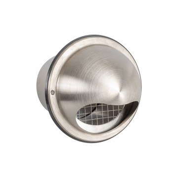 Bolrooster met terugslagklep en grofmazig gaas Ø150 mm RVS-304