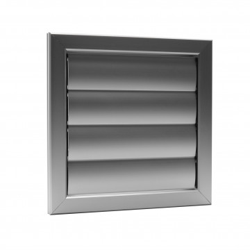 Lamellenrooster 255 x 255 mm F1 aluminium aluminium