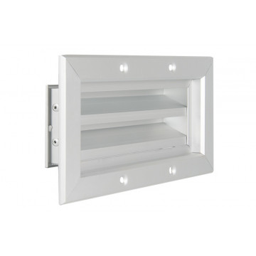 Gevelrooster vaste lamellen 170 x 70 mm aluminium