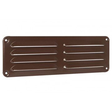 Schoepenrooster 300x90 bruin aluminium