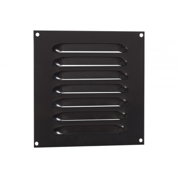 Schoepenrooster vlak model 150 x 150 mm bruin aluminium