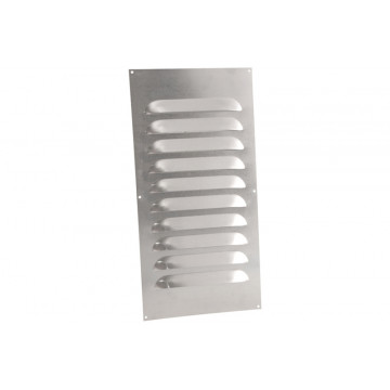 Schoepenrooster vlak model 250 x 450 mm aluminium