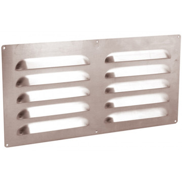Schoepenrooster vlak model 500 x 250 mm aluminium