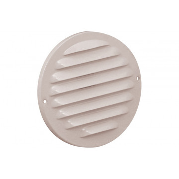 Schoepenrooster Ã˜140 mm wit aluminium